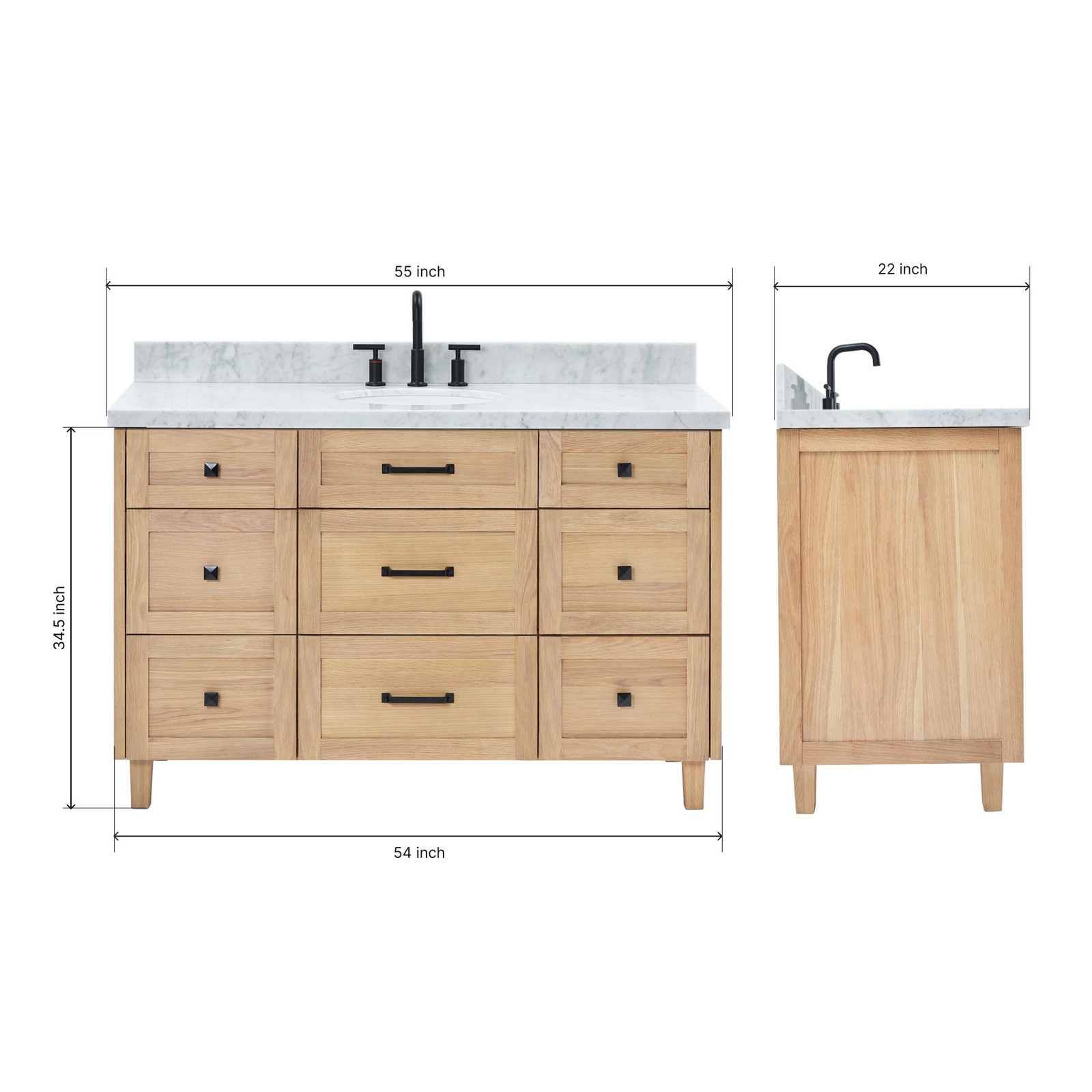 Ariel B55CWOVO Monroe 54″ – White