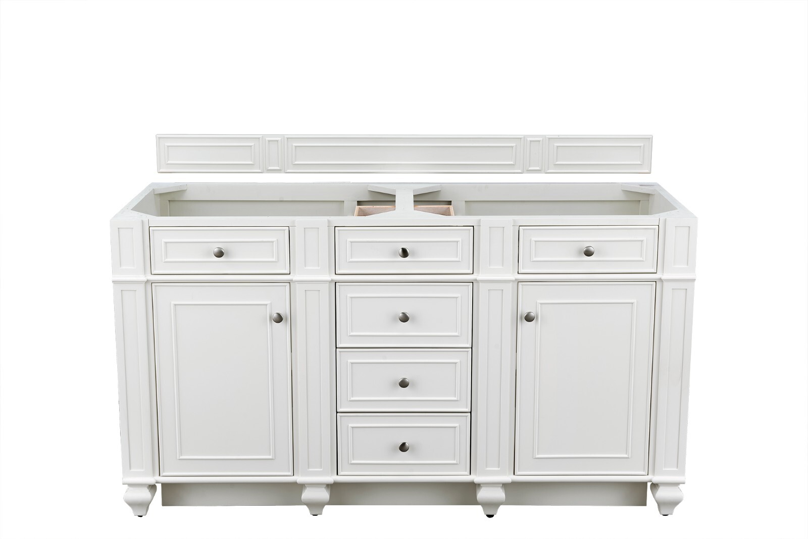 60in James Martin Bristol 157-V60D-BW Bright White Double Vanity