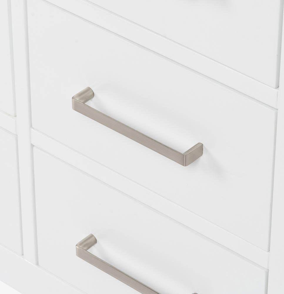 Ariel A054SCW5RVO Cambridge 55″ – White / Italian Carrara Marble Top / Brushed