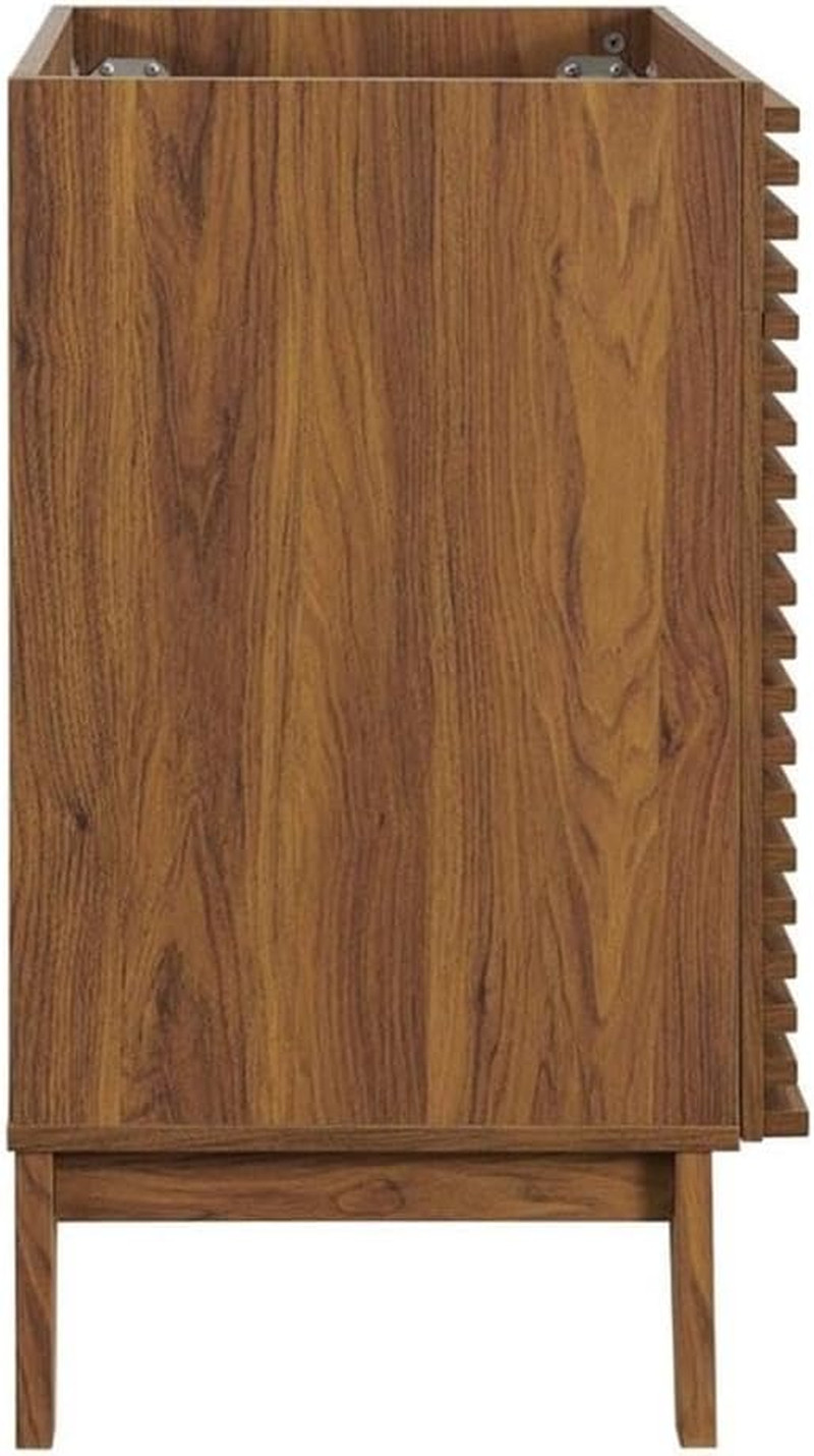 Stylish 23.5″ Walnut Bathroom Vanity – Sink Basin Not Included