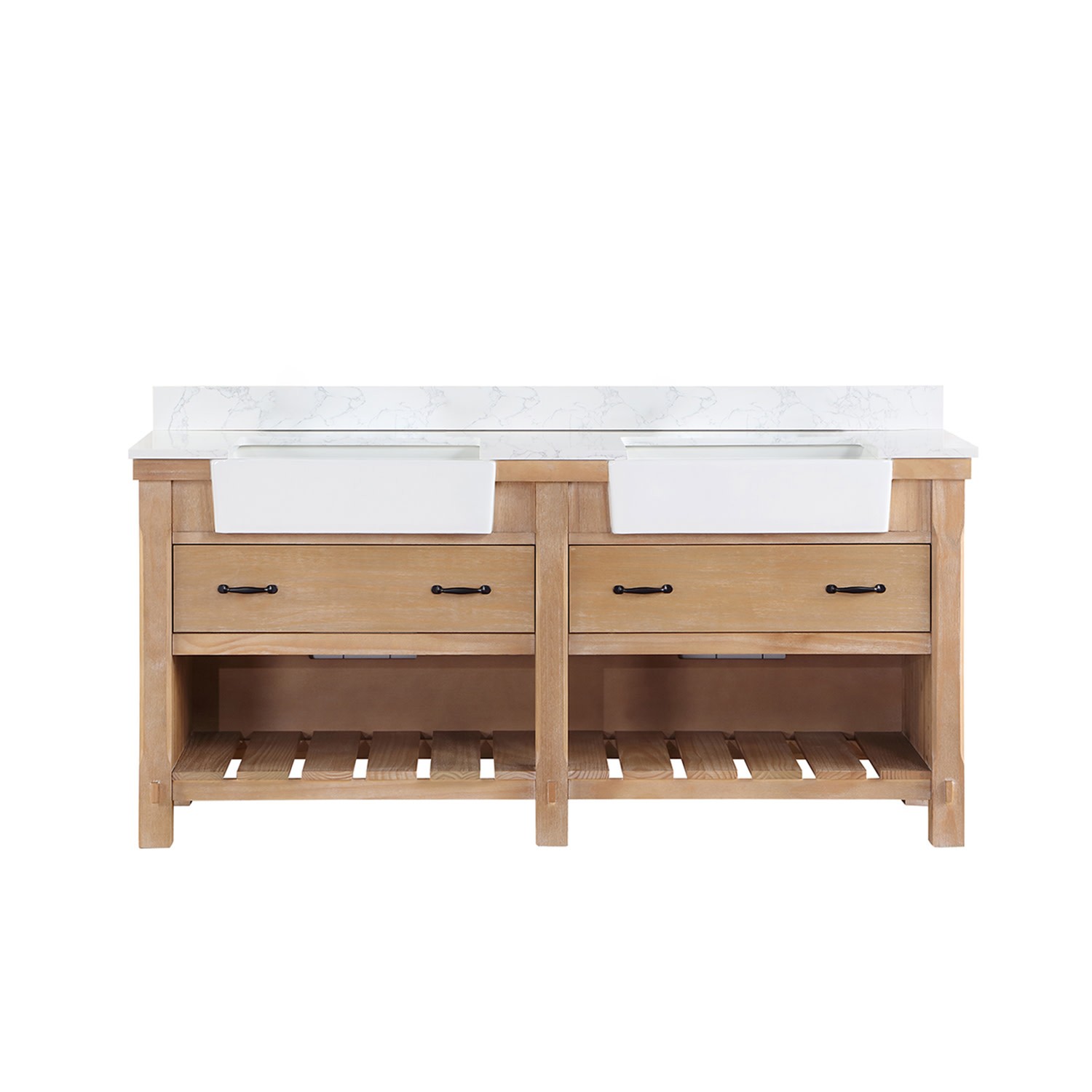 Miseno MV-NM-701672 Villareal 72″ – Weathered Pine / White