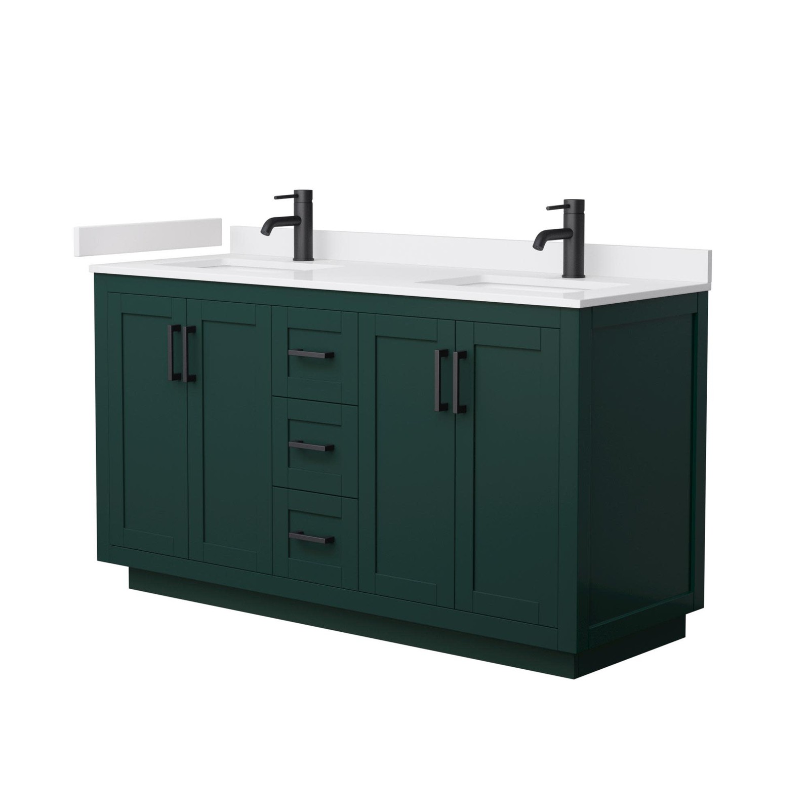 Wyndham Collection WCF2929-60D-VCA-MXX Miranda 60″ – Dark Gray / White Cultured