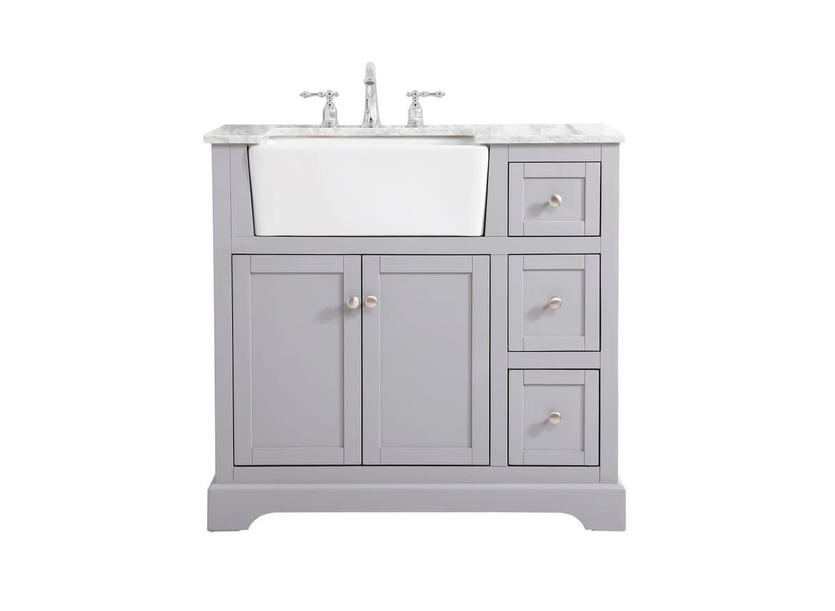 Elegant Lighting VF60236 Franklin 36″ – Grey