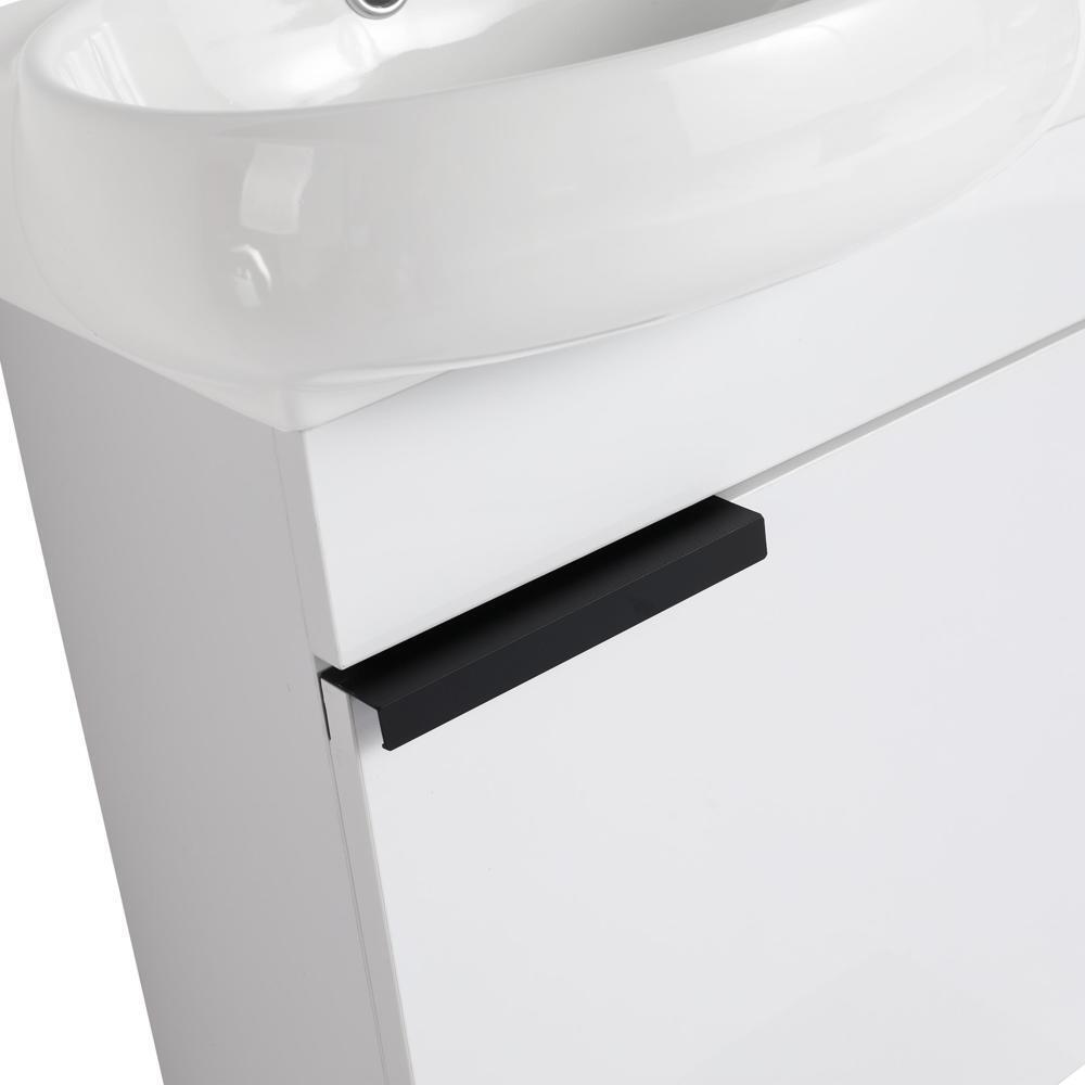 Soft Close Doors Bathroom Vanity With Sink 16 Inch