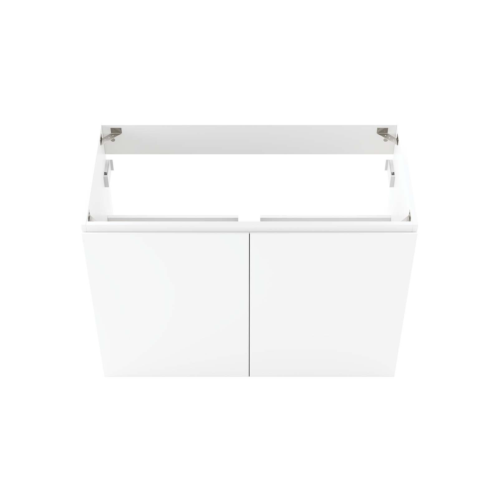 Modway Vitality 36″ Wall-Mount Bathroom Vanity in White