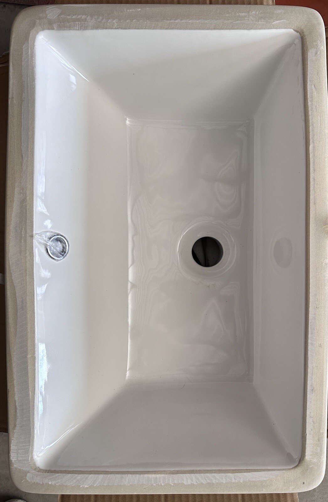 (Pack Of 2) Pool Rectangular Undermount Bathroom Vanity Sink 18″ X 11″ X 6″