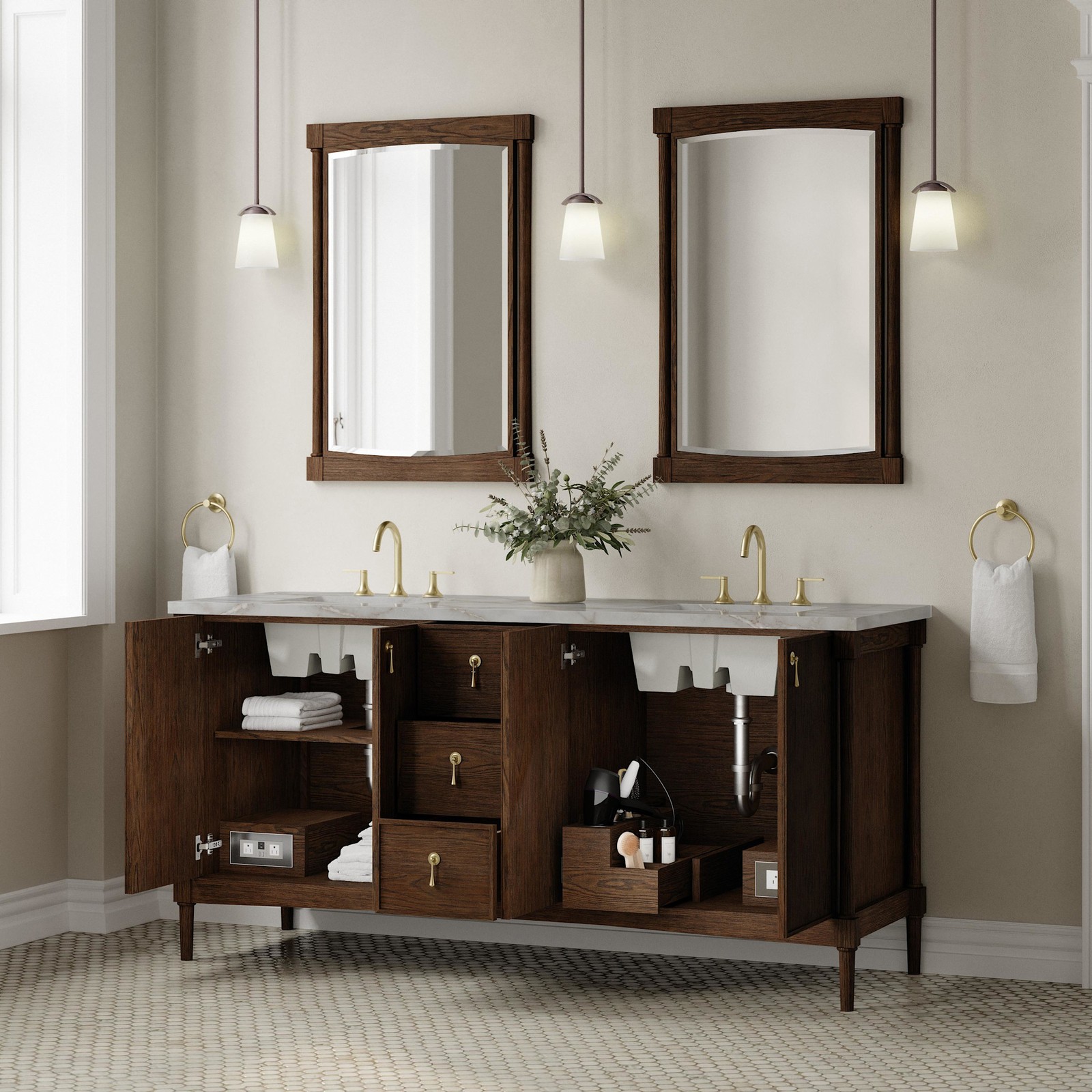 James Martin Vanities D680-V72-FVSL Kinnsden 72″ – Wood