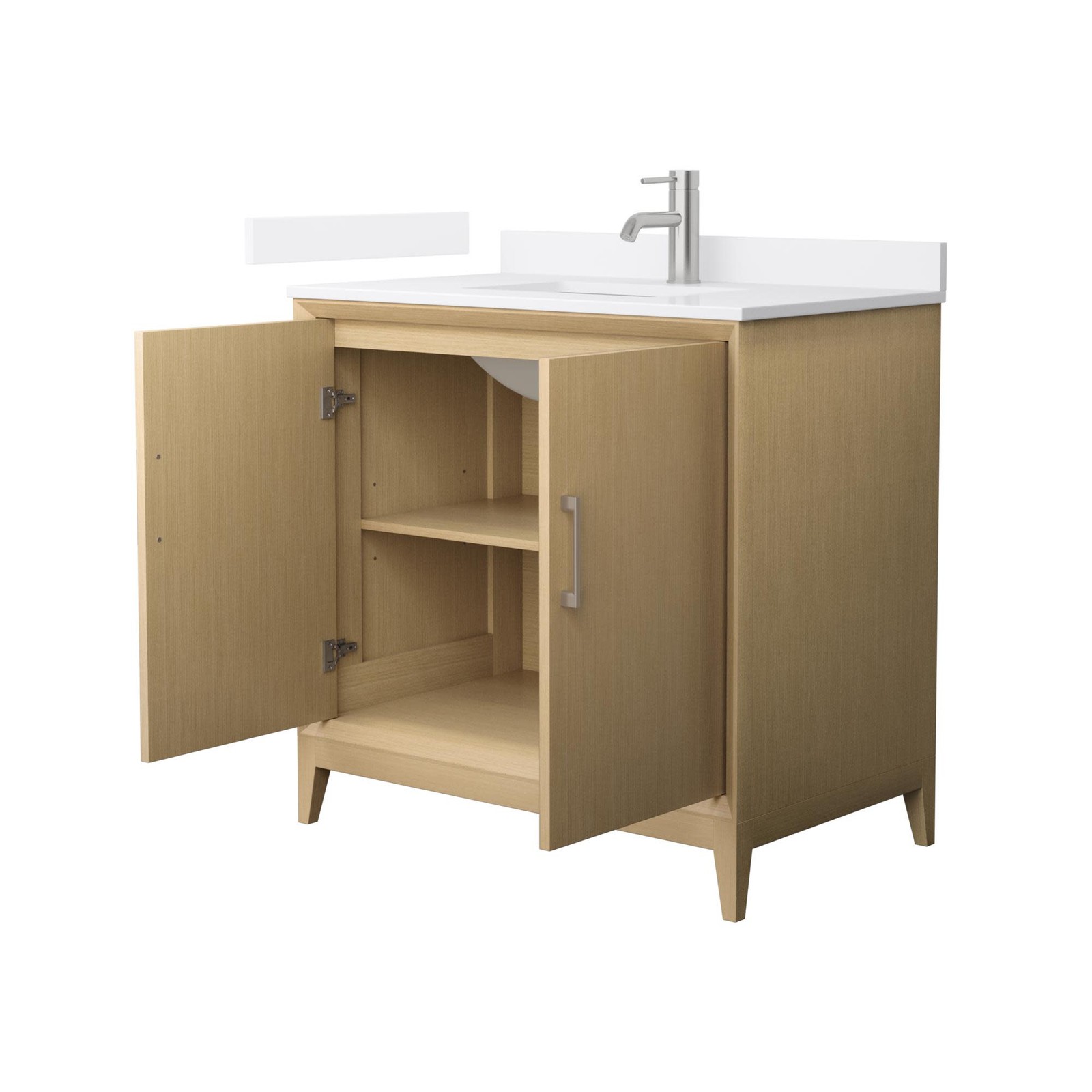 Wyndham Collection WCH7575-36S-VCA-MXX Janna 36″ – White Oak / White Cultured