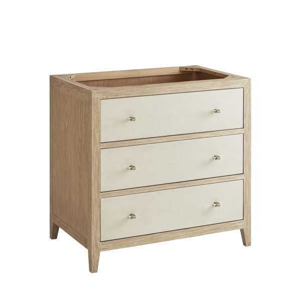 36″ James Martin Celeste D604-V36-SHG-3WZ Vanity Cabinet White Zeus Top