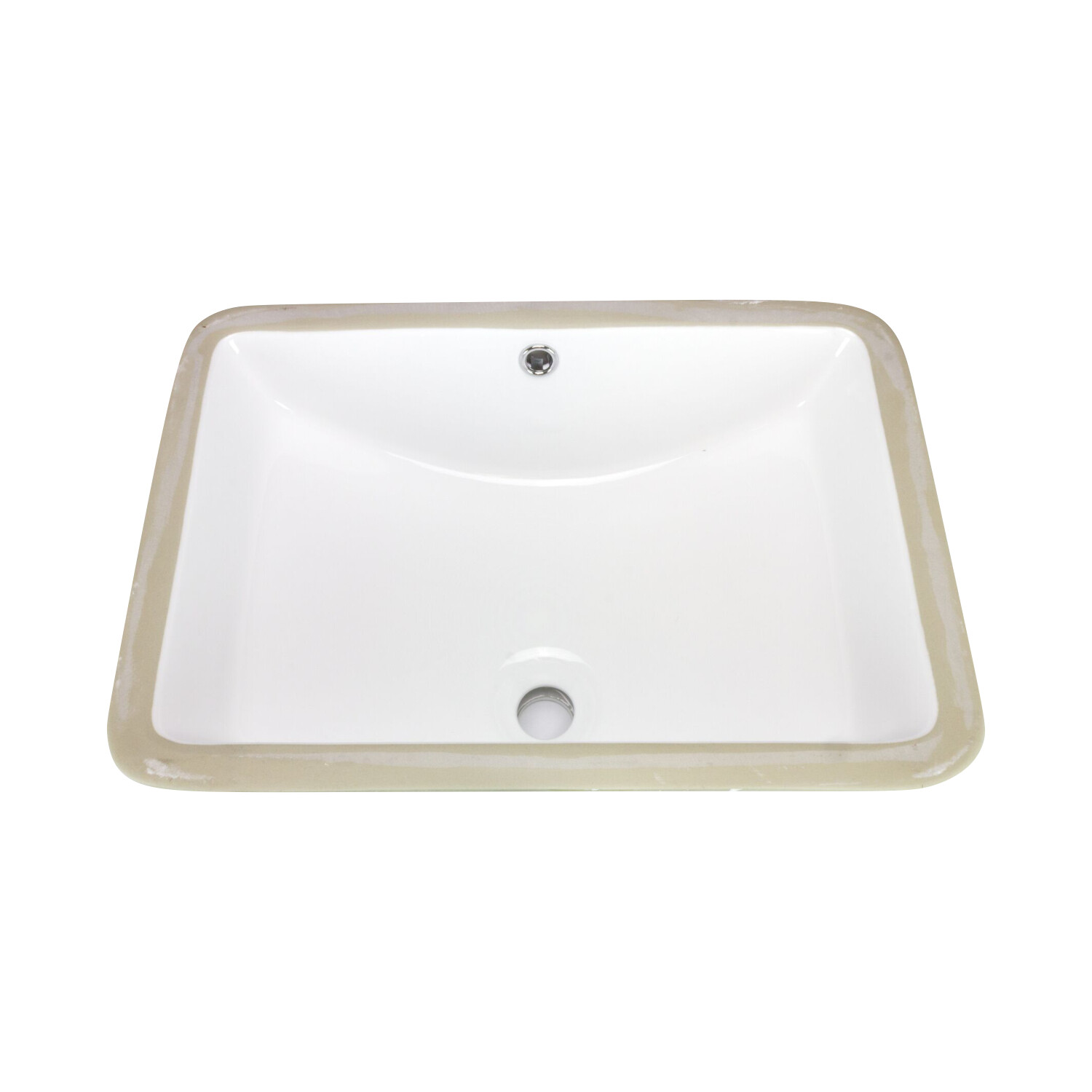 Trench Rectangular Undermount Bathroom Sink 20-7/8″ X 14-5/8 X 8-3/8″ White