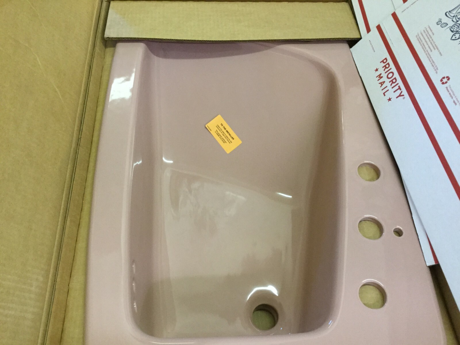 Kohler K-2170-8S-45 Lady Vanity 28″ Bathroom Sink SIDE SPRAY HOLE, WILD ROSE