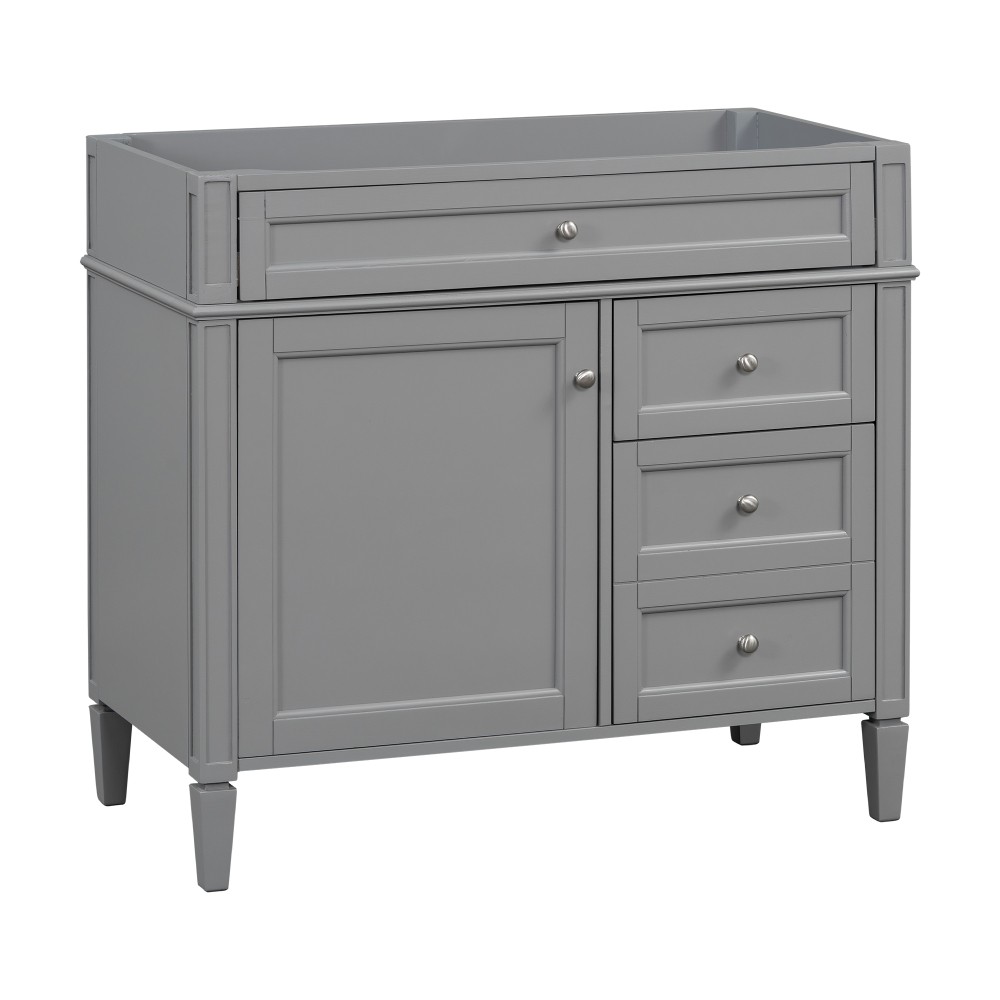 Bathroom Vanity without Top Sink W 2 Drawers and a Tip-out Drawer