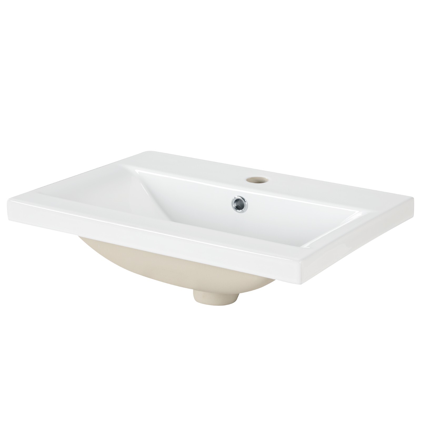 20″ Bathroom Vanity with Ceramic Sink Storage Cabinet Adjustable Shelf Racks