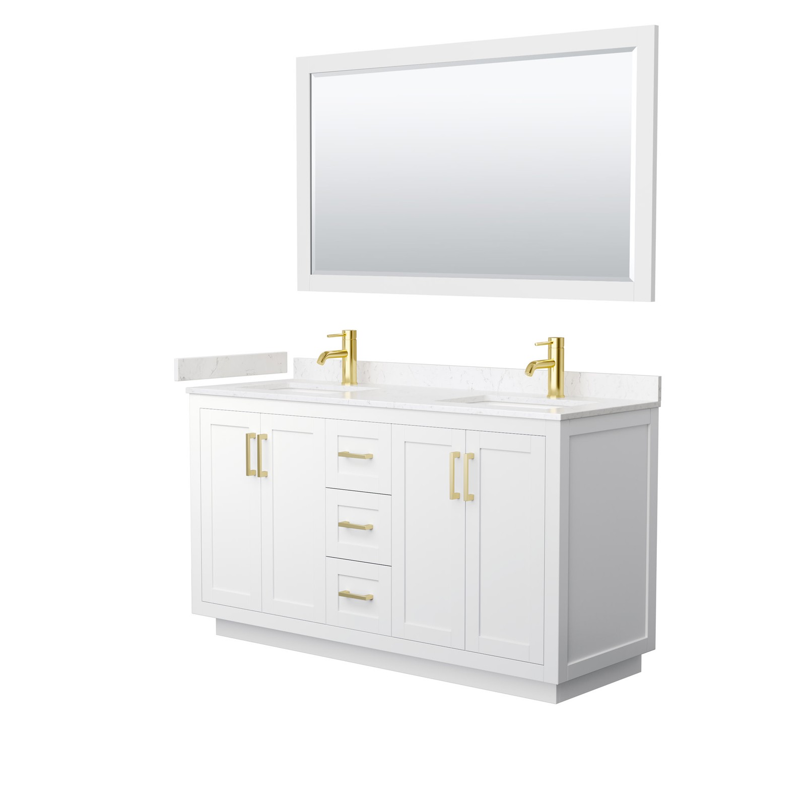 Wyndham Collection WCF2929-60D-VCA-M58 Miranda 60″ – Dark Gray / White Cultured