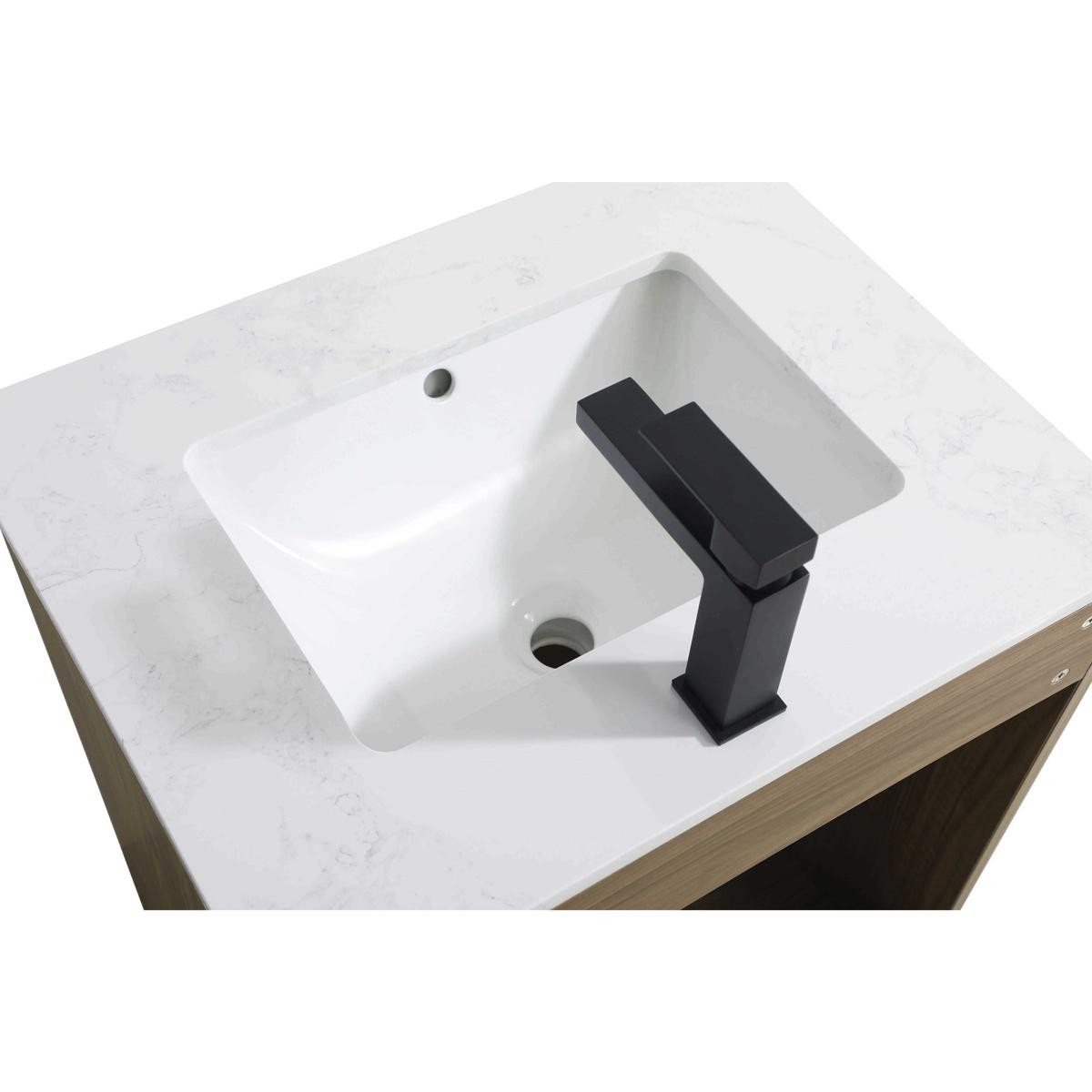 Elegant Lighting VF25024WB Chandler Vanity Walnut Brown