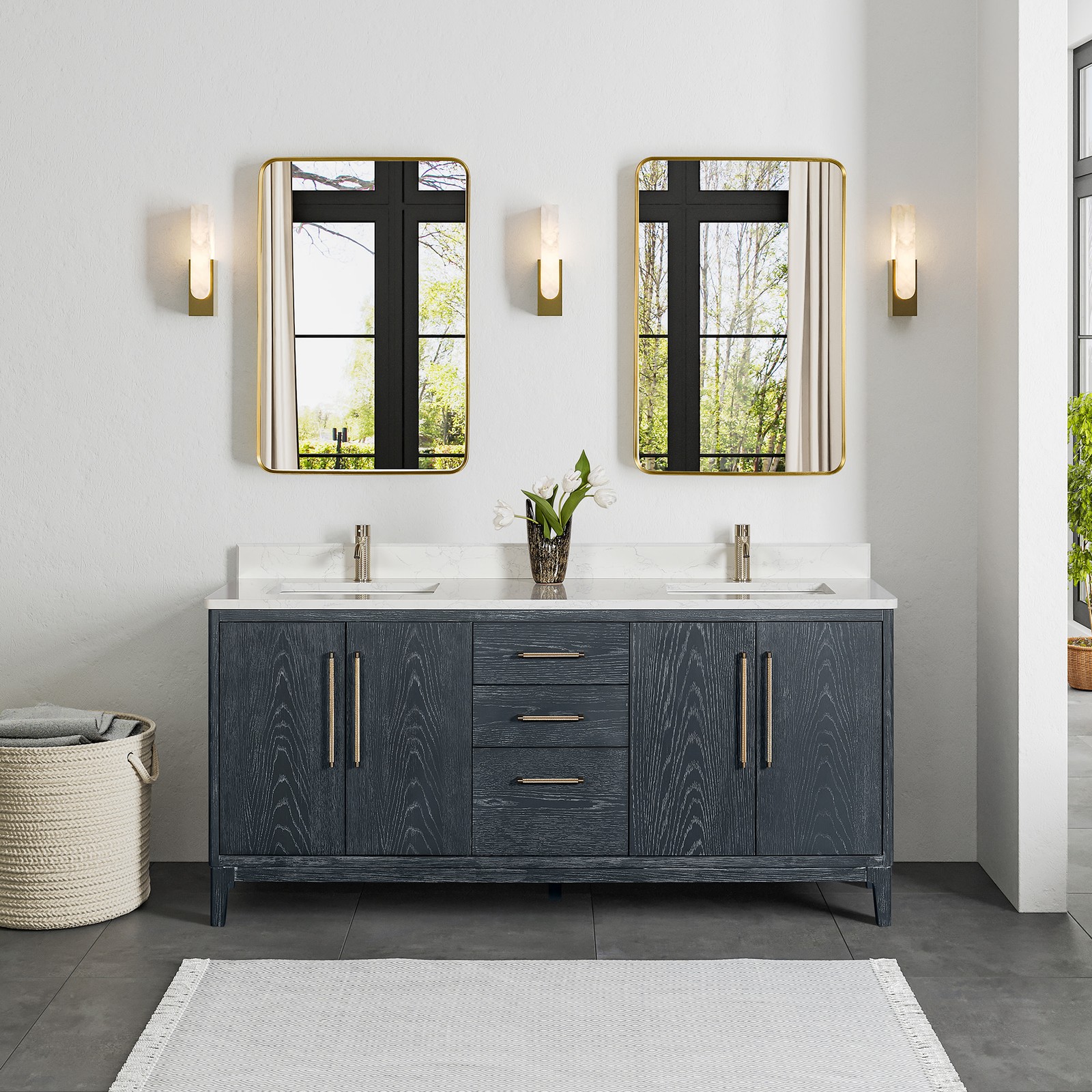 Miseno MV-GARA72-GWT Gara 72″ – Washed Ash Grey