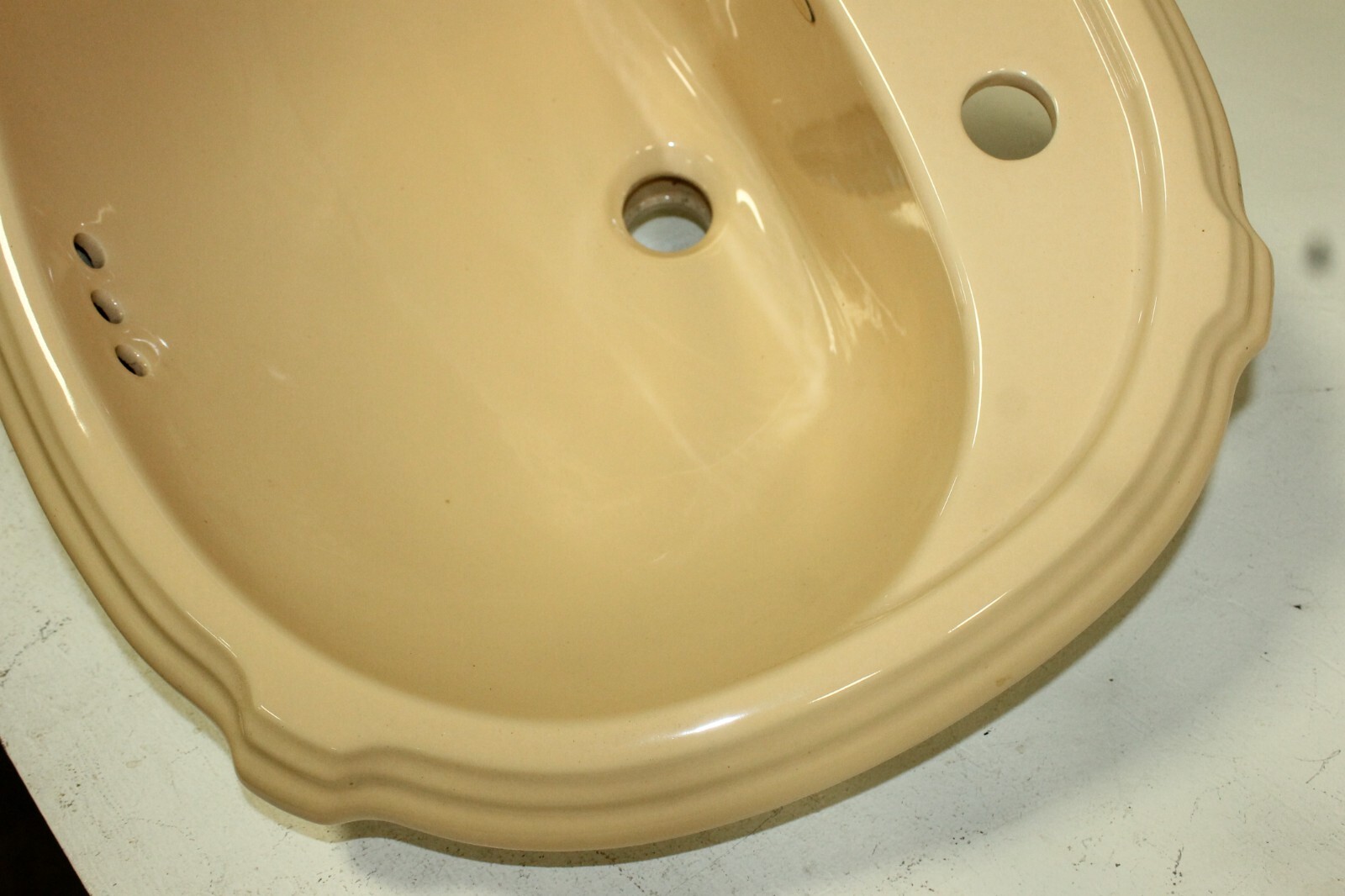 Kohler K-2189-8-98 Portrait Self-Rimming Bathroom Sink, Chamois