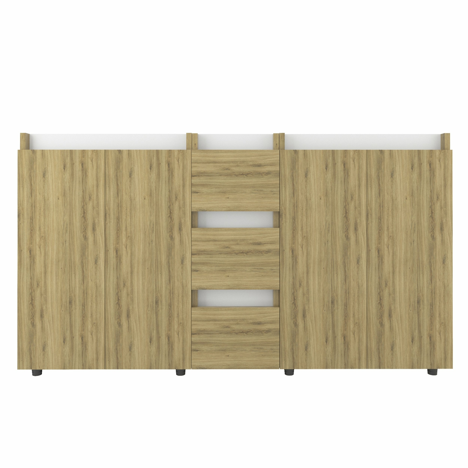 Tennesse 60″ Vanity Base Cabinet | Ginger Oak Wood | 60 X 33,5 X 21,5 In