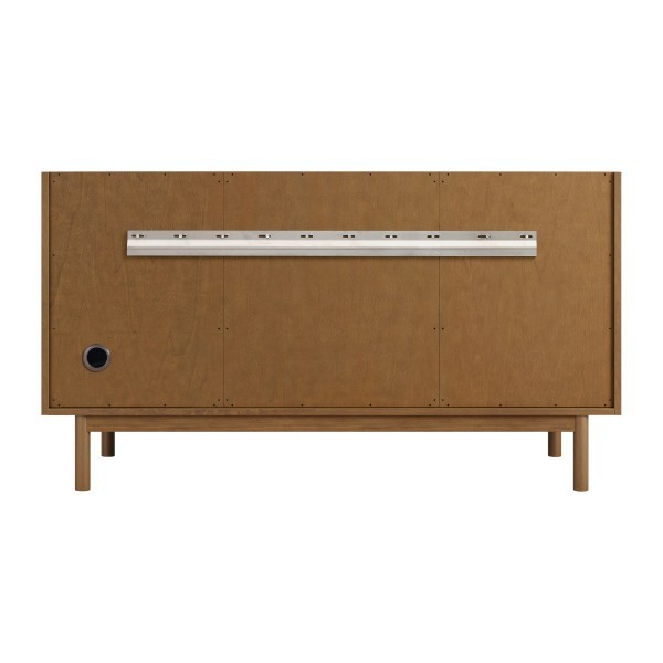 60″ James Martin Laurent 545-V60D-HNO Double Vanity Cabinet Honey Oak