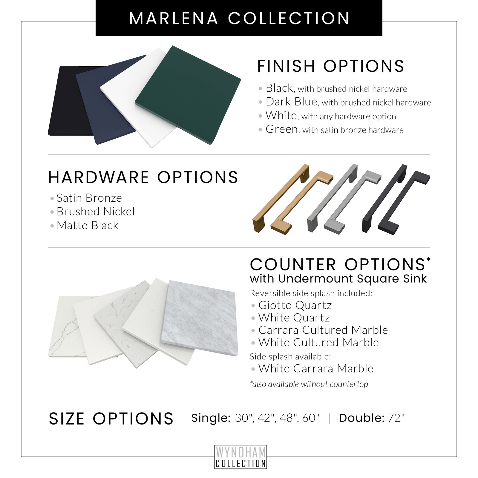 Wyndham Collection WCH515160S-NAT-UNSMXX Marlena 60″ – White / Brushed Nickel