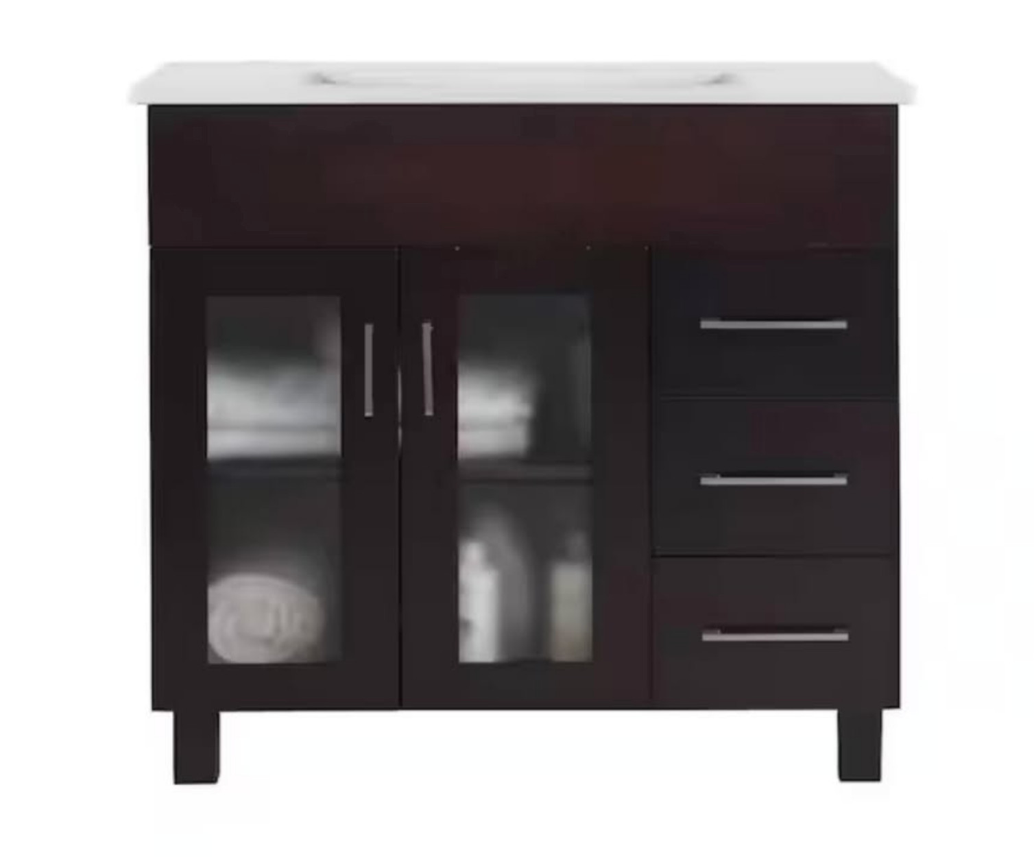 Laviva Nova 36 in. W x 18.5 in. D x 34.5 in. H Bathroom Vanity w/Ceramic Top