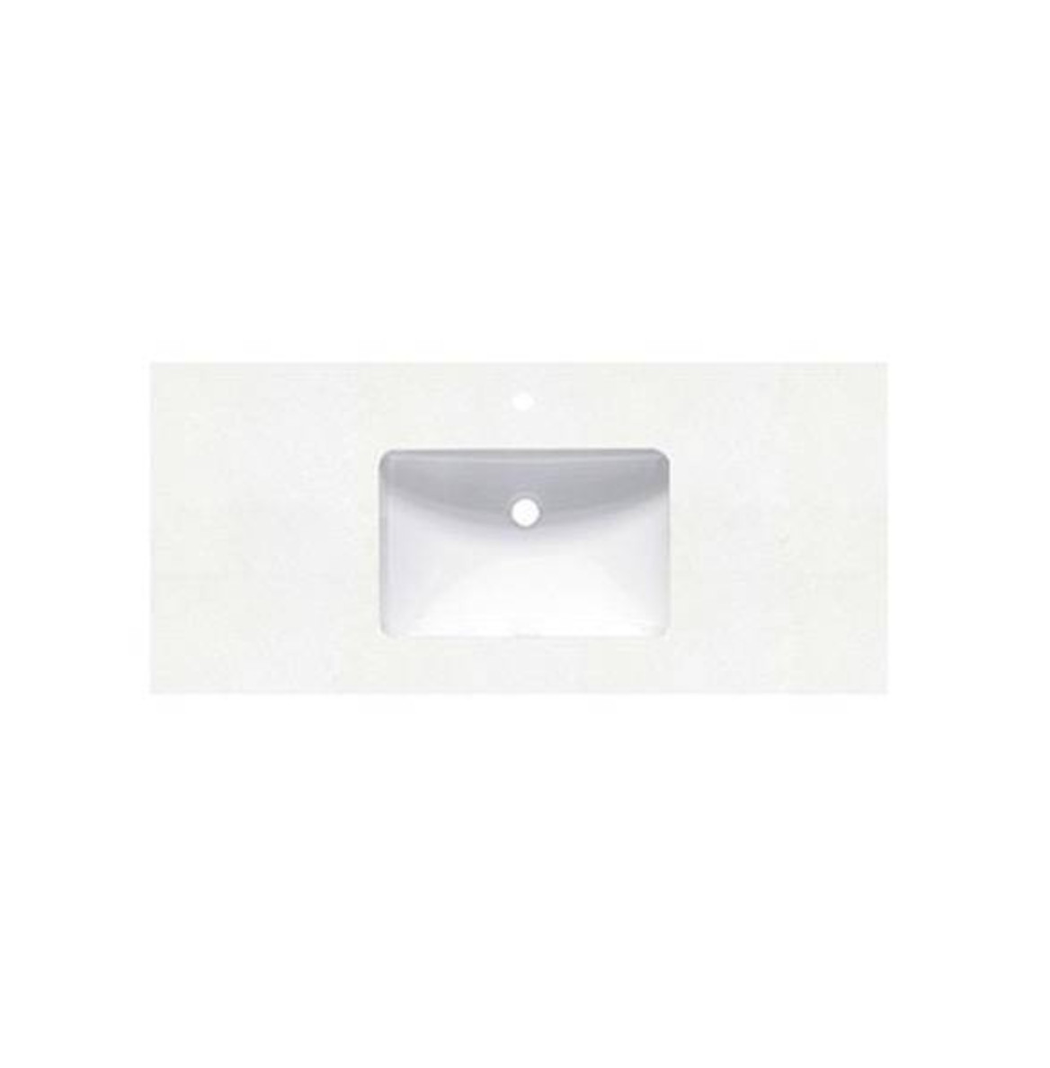 Fairmont Designs TQ‑S4822BZ1 Blizzard 49″ Quartz Vanity Top w/ Backsplash