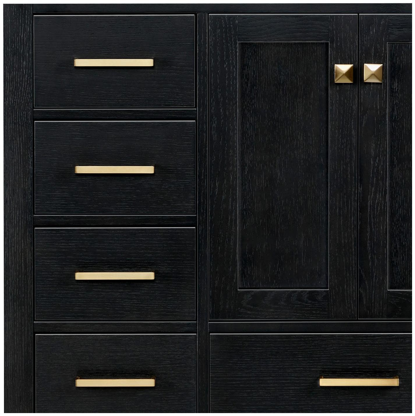 Ariel A036SRCQOVO Cambridge 36″ – Brown Oak / Carrara White Quartz / Satin Brass