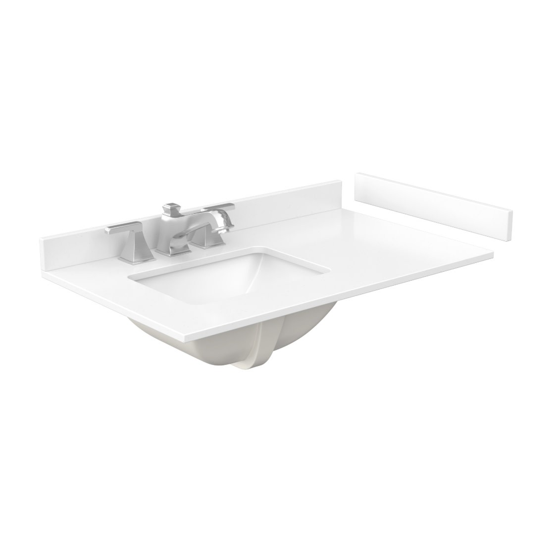 Wyndham Collection WCG242436S-VCA3-US3MXX Beckett 36″ – Green / Carrara Cultured