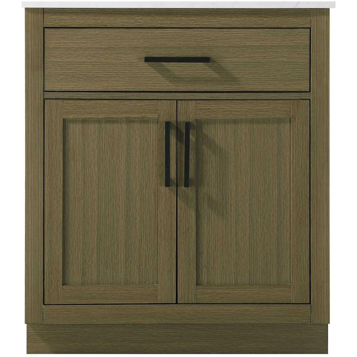 Elegant Lighting VF29730MCB Alden Vanity Chestnut Brown