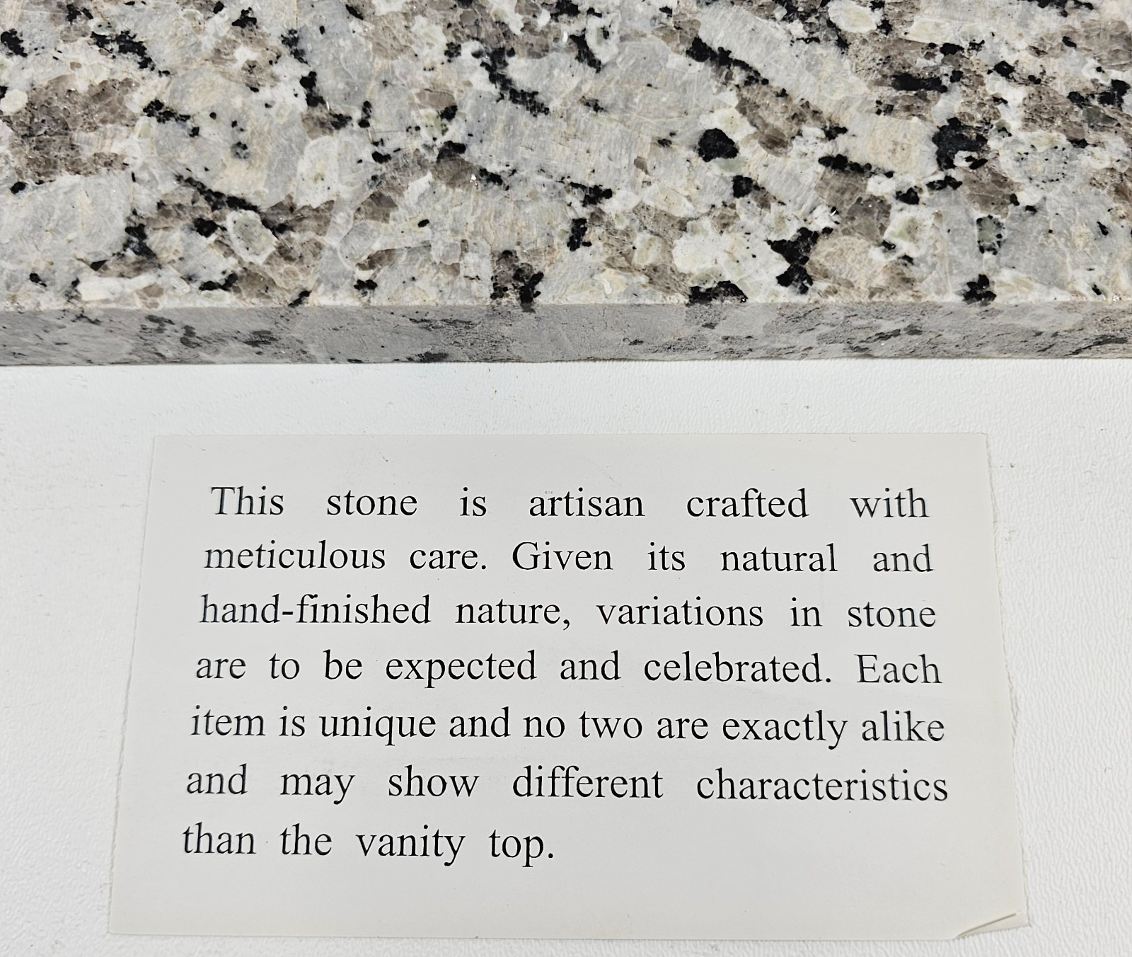 A&A Surfaces 21″ Granite Vanity Sidesplash Argento Grigio Gray New
