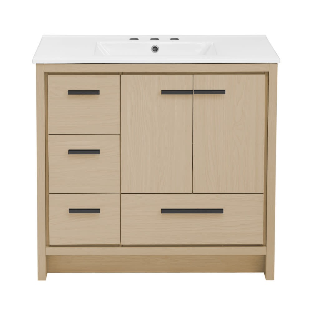 Swiss Madison SM-BV750-3 Virage 36″ – Natural Oak / White