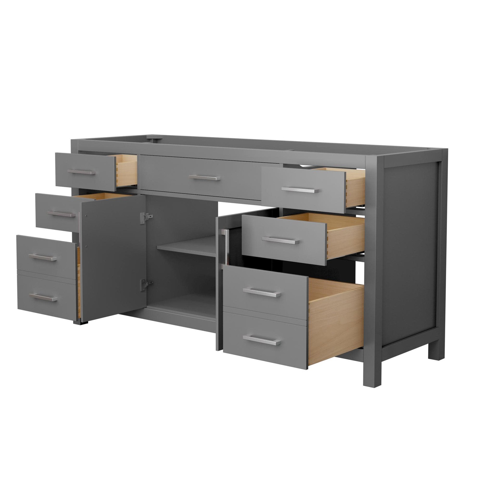 Wyndham Collection WCG242466S-CX-MXX Beckett 65″ Single – Dark Gray / Matte