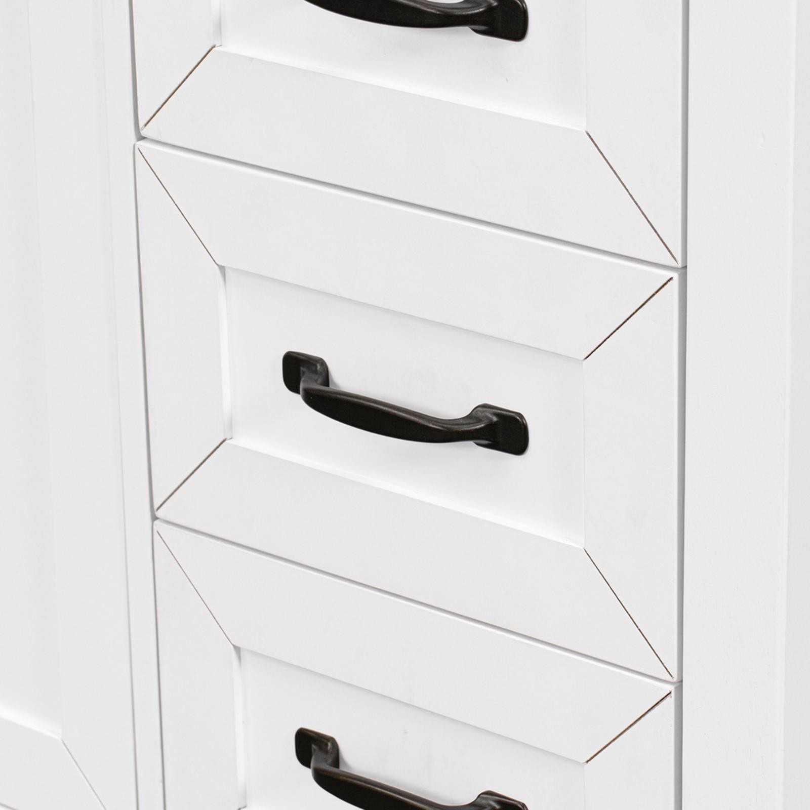 Freestanding 36″ Bathroom Vanity with Smooth Ceramic Sink, White Cabinet with