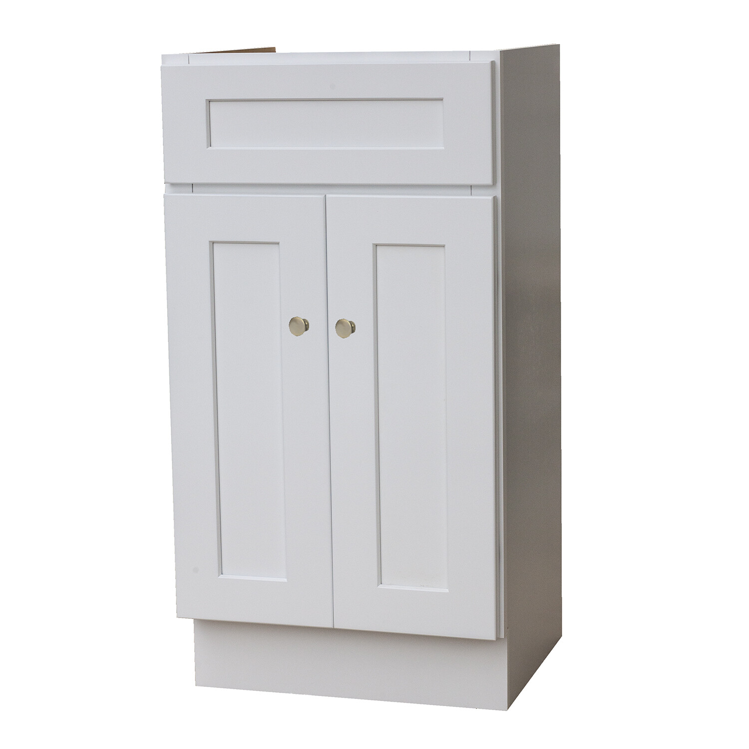 18×16 White Shaker Vanity Two Door