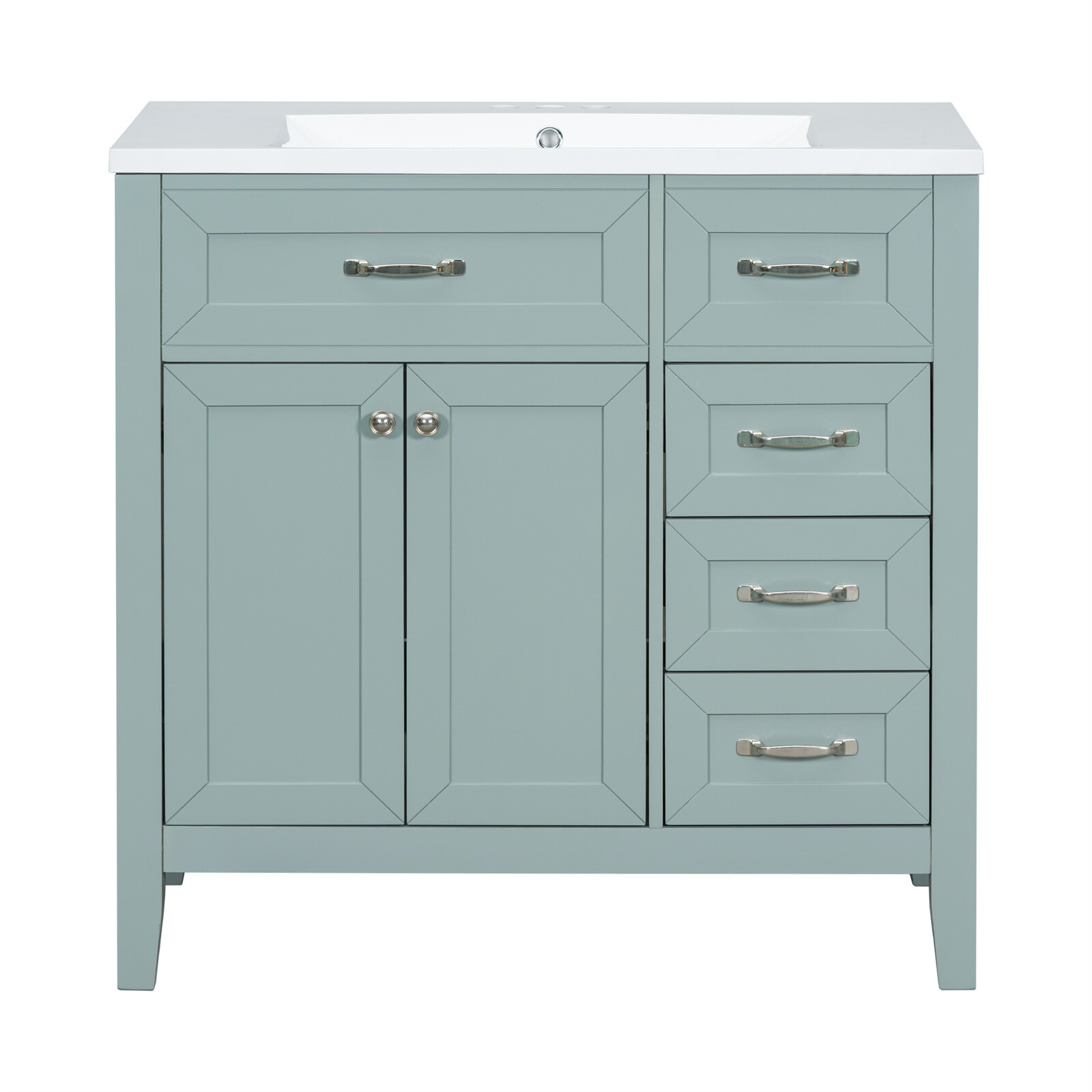 36″ Bathroom Vanity with Sink Combo Bathroom Storage Cabinet with Drawers