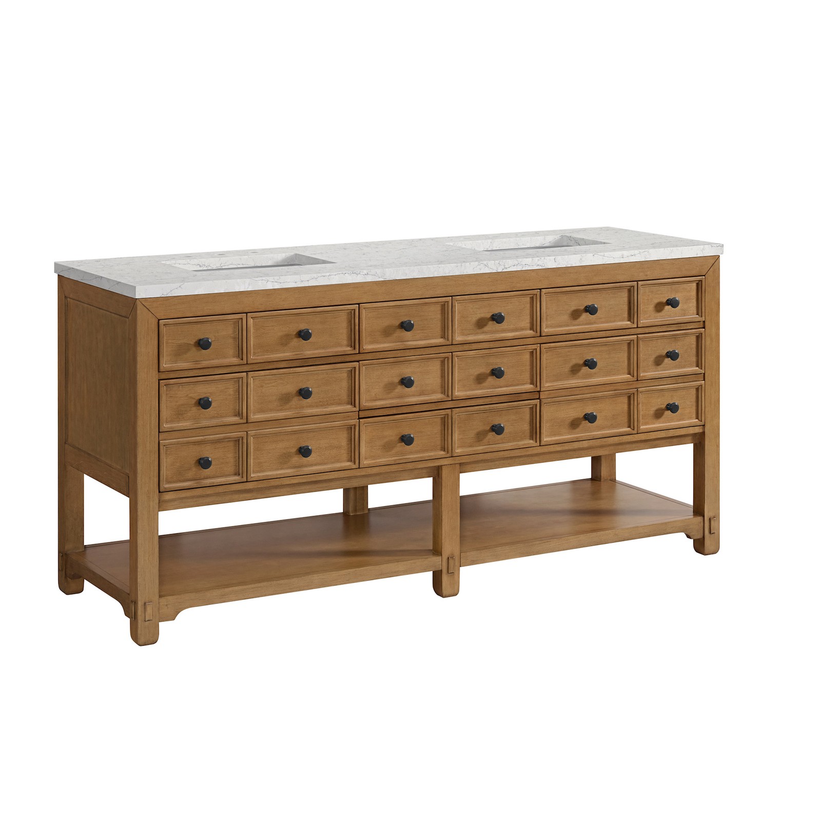 James Martin Vanities 505-V72-FEJP Malibu 72″ – Amber Birch
