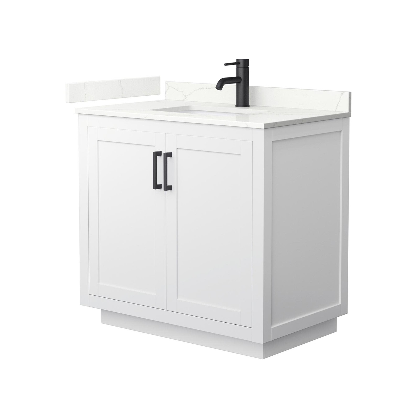 Wyndham Collection WCF292936S-QTZ-UNSMXX Miranda 36″ – Dark Gray / Giotto Quartz