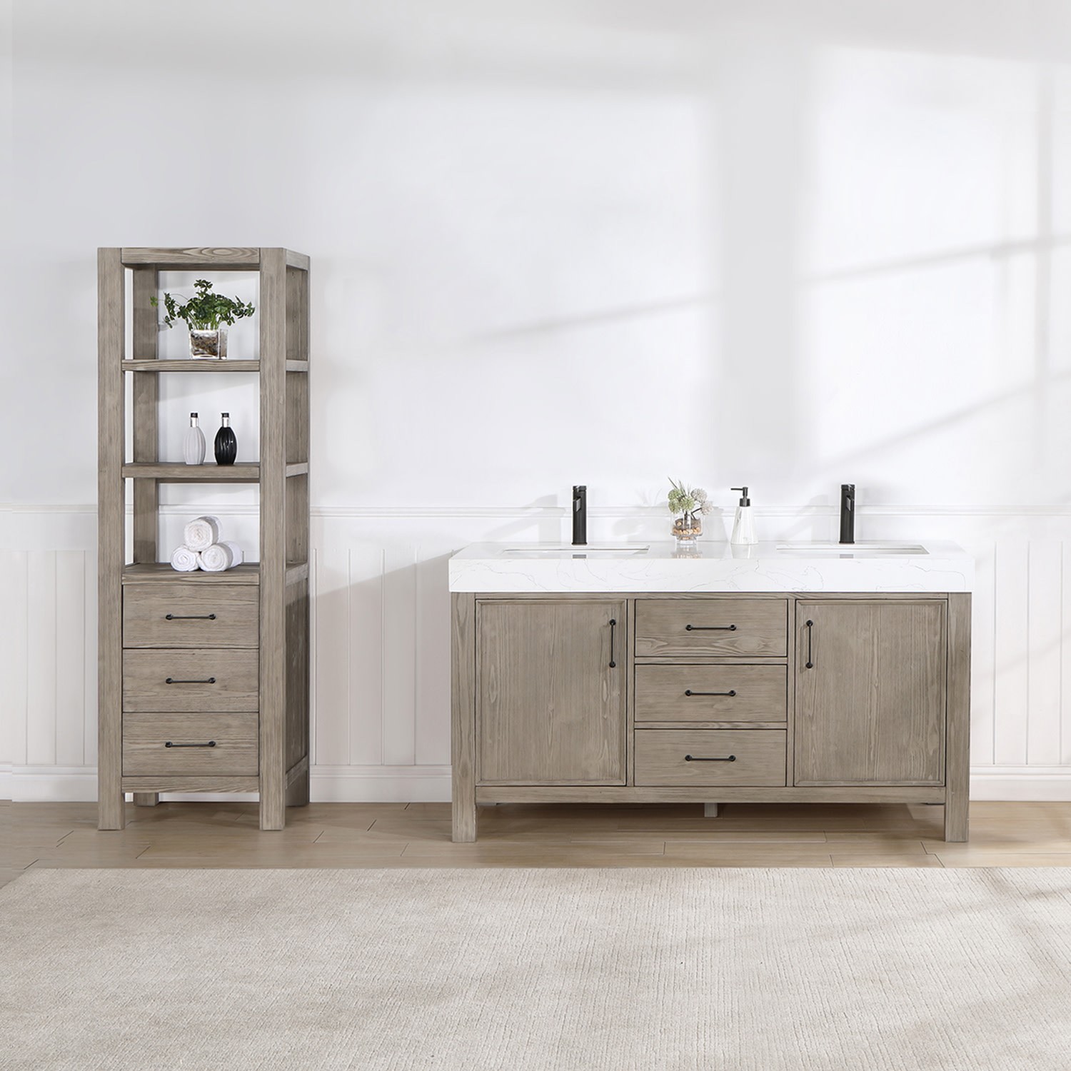 Miseno MV-NM-703860M León 60″ – Fir Wood Brown / Lightning White
