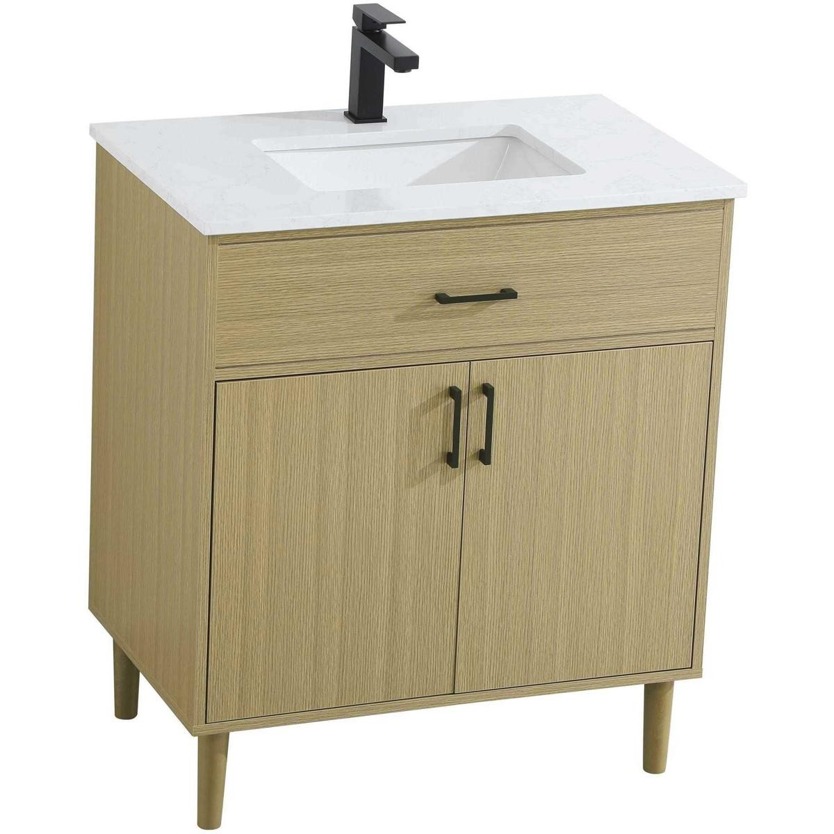 Elegant Lighting VF25030MHB Chandler Vanity Honey Brown
