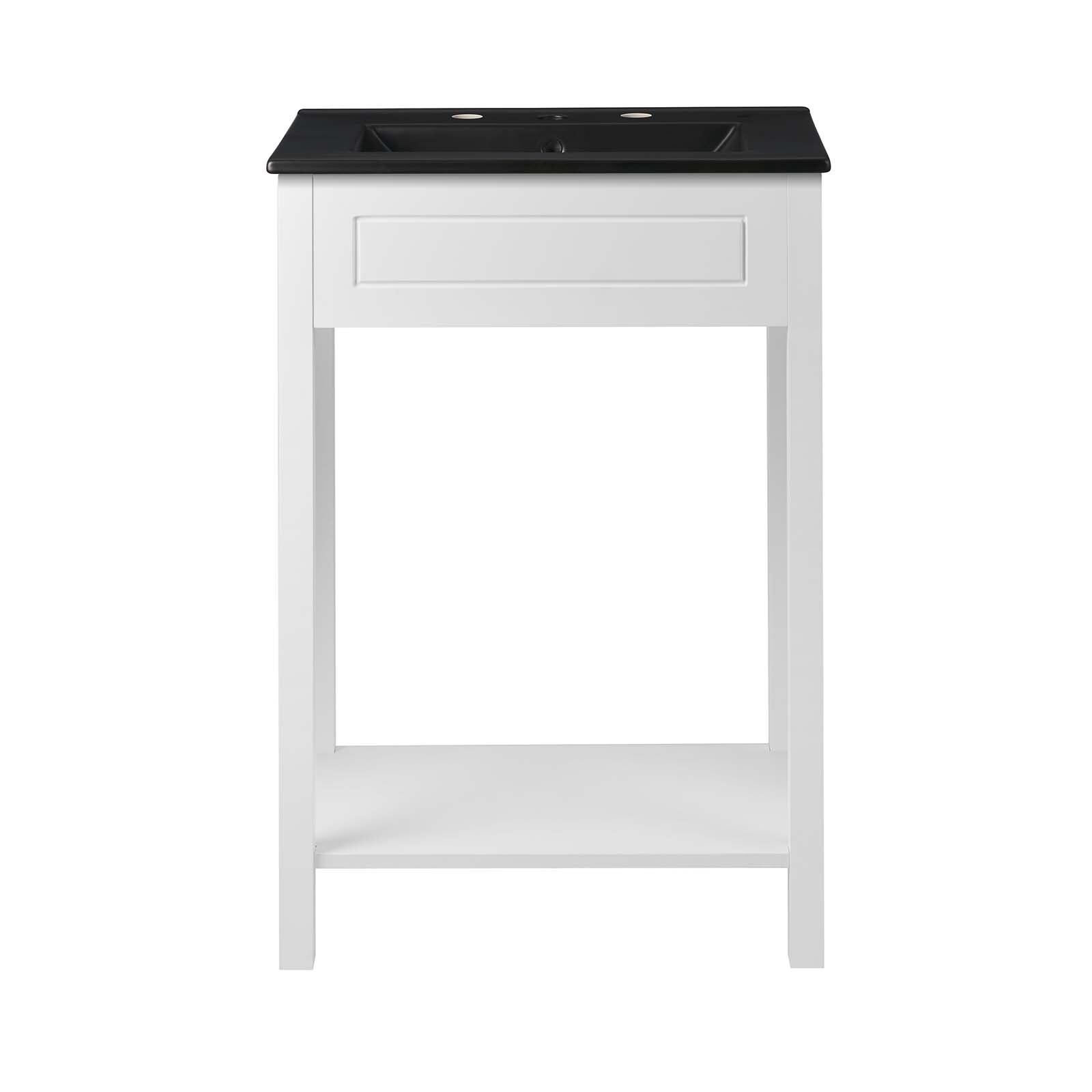 Modway Altura 24″ Bathroom Vanity in White Black