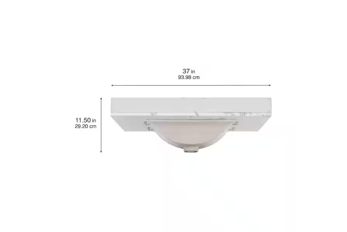 Home Decorators Collection 37 in. W x 22 in. D Engineered Stone Composite White