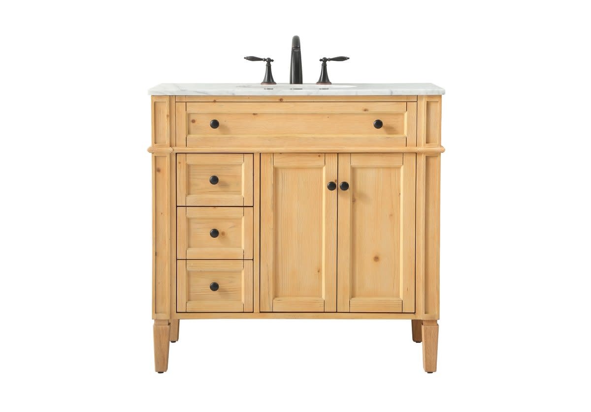 Elegant Lighting VF12536 Park Avenue 36″ – Natural Wood