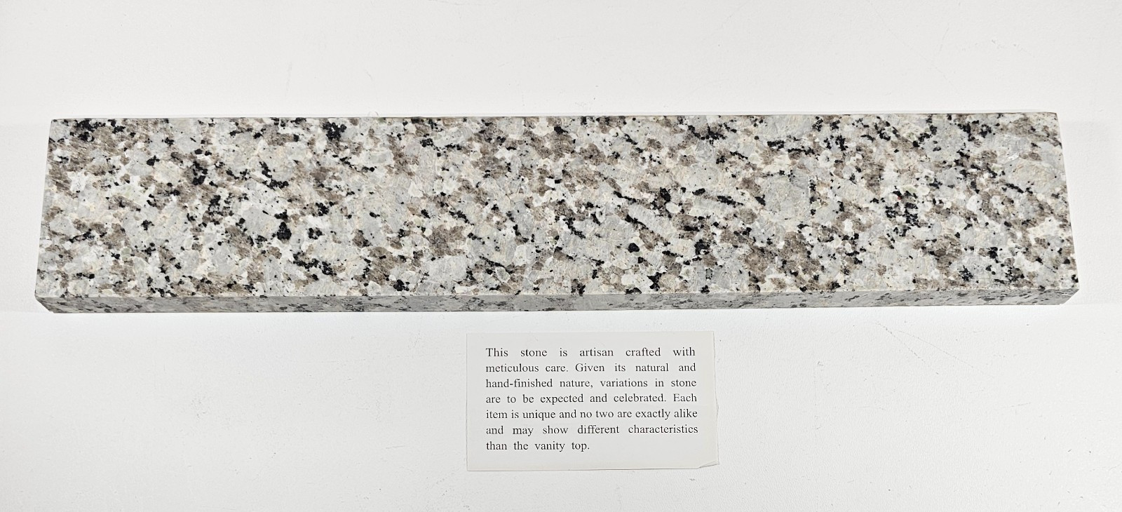 A&A Surfaces 21″ Granite Vanity Sidesplash Argento Grigio Gray New