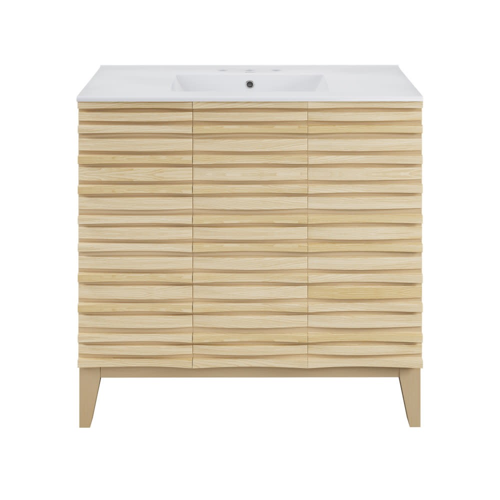 Swiss Madison SM-BV471-3 Cascade 36″ – Natural Oak / White