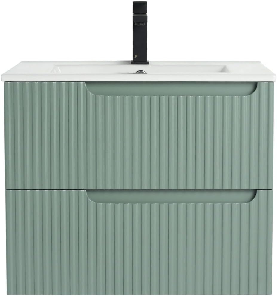 Elegant Mint Green 24″ Bathroom Vanity with Sink – Modern Design