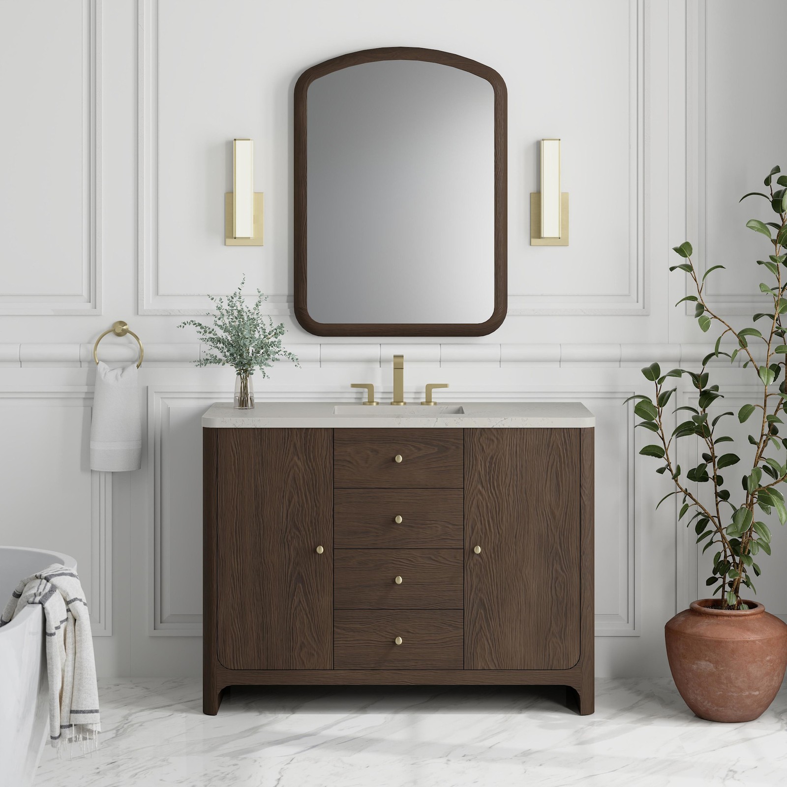 James Martin Vanities D125-V48-FSFR Gracyn 48″ – Sable