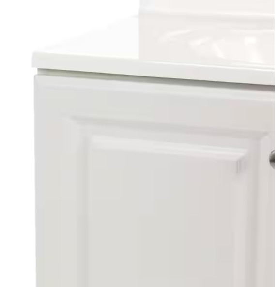 Glacier Bay 31″ Single-Sink Vanity – White with White Cultured Marble Top
