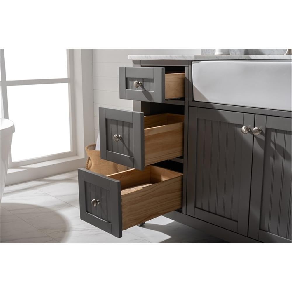 Design Element Burbank 54″ Single Vanity in Gray