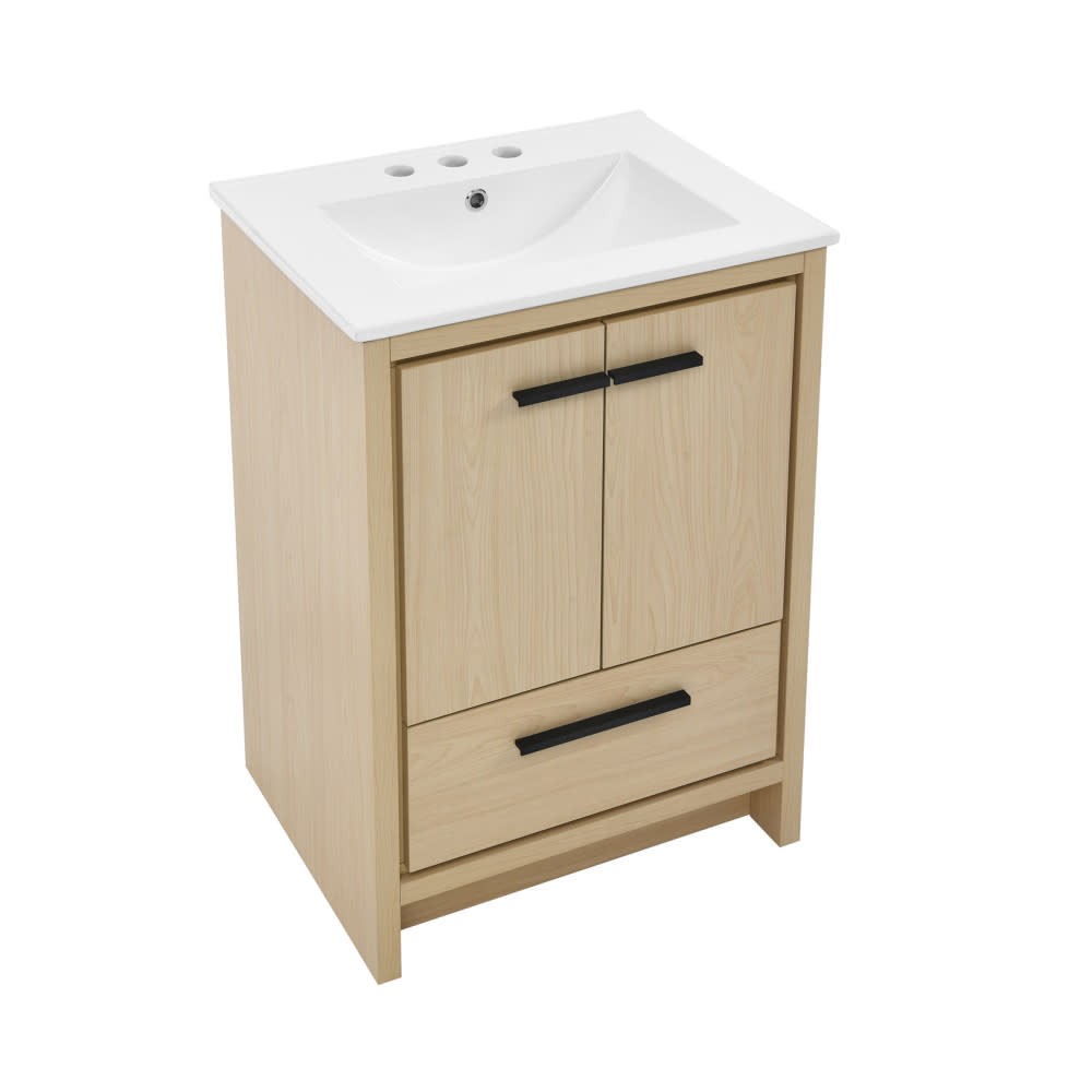 Swiss Madison SM-BV730L-3 Virage 24″ – Natural Oak / White