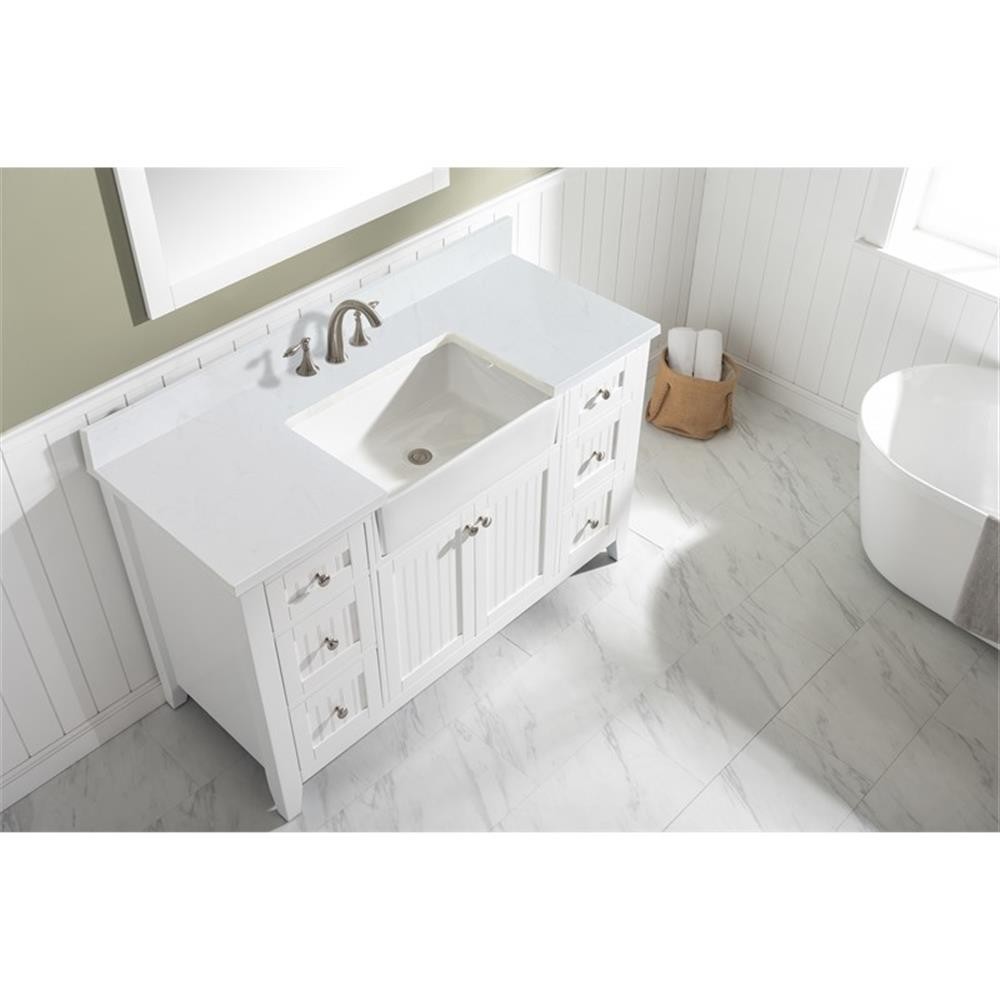 Design Element Burbank 54″ Single Vanity in White